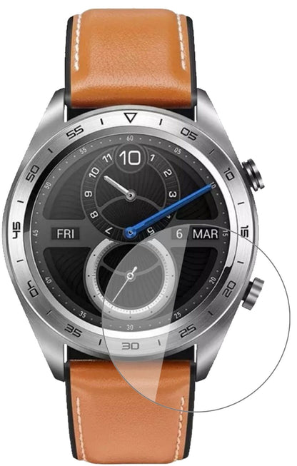 Klare Displayschutzfolie von dipos passend für Honor Watch Magic, 9H kratzfest und blasenfrei montiert