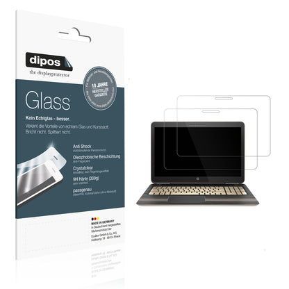 Klare Displayschutzfolie von dipos passend für HP Pavilion 15 bc200, 9H kratzfest und blasenfrei montiert