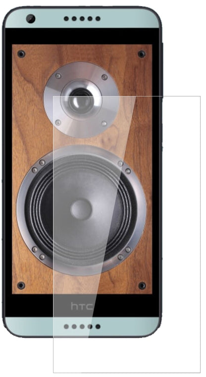 Klare Displayschutzfolie von dipos passend für HTC Desire 650, 9H kratzfest und blasenfrei montiert