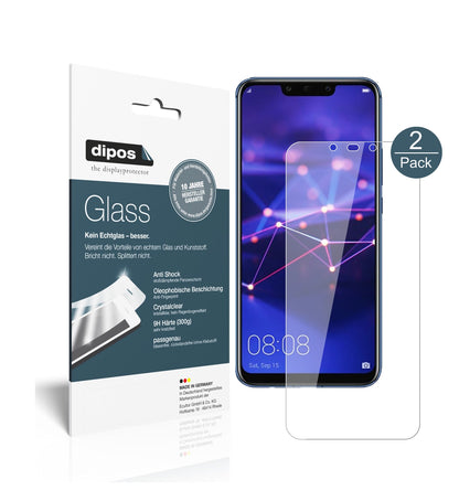 Klare Displayschutzfolie von dipos passend für Huawei Mate 20 Lite, 9H kratzfest und blasenfrei montiert