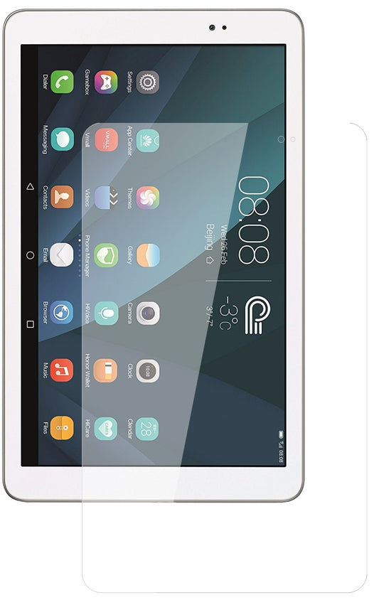 Klare Displayschutzfolie von dipos passend für Huawei MediaPad T1 10 Zoll, 9H kratzfest und blasenfrei montiert
