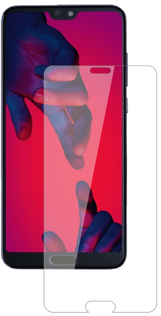 Klare Displayschutzfolie von dipos passend für Huawei P20, 9H kratzfest und blasenfrei montiert