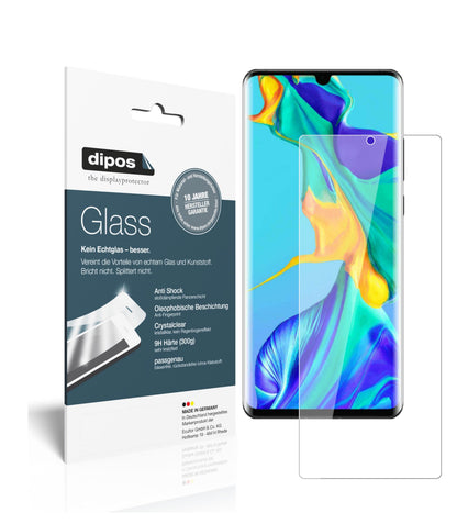 Klare Displayschutzfolie von dipos passend für Huawei P30 Pro New Edition, 9H kratzfest und blasenfrei montiert