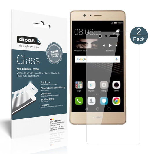 Klare Displayschutzfolie von dipos passend für Huawei P9 Lite 2017, 9H kratzfest und blasenfrei montiert
