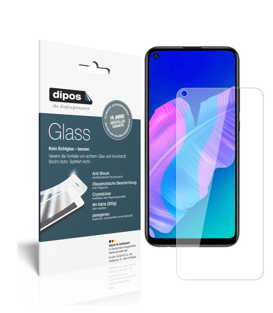 Klare Displayschutzfolie von dipos passend für Huawei Y7p, 9H kratzfest und blasenfrei montiert