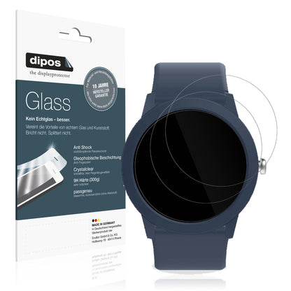 Klare Displayschutzfolie von dipos passend für Ice-Watch Ice Smart Junior RD 3.0, 9H kratzfest und blasenfrei montiert