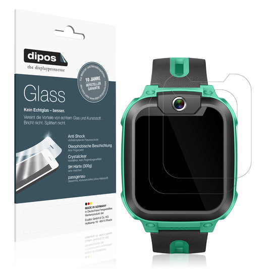 Klare Displayschutzfolie von dipos passend für Imoo Watch Phone Z1, 9H kratzfest und blasenfrei montiert