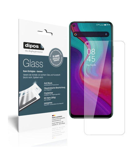 Klare Displayschutzfolie von dipos passend für Infinix Note 7, 9H kratzfest und blasenfrei montiert