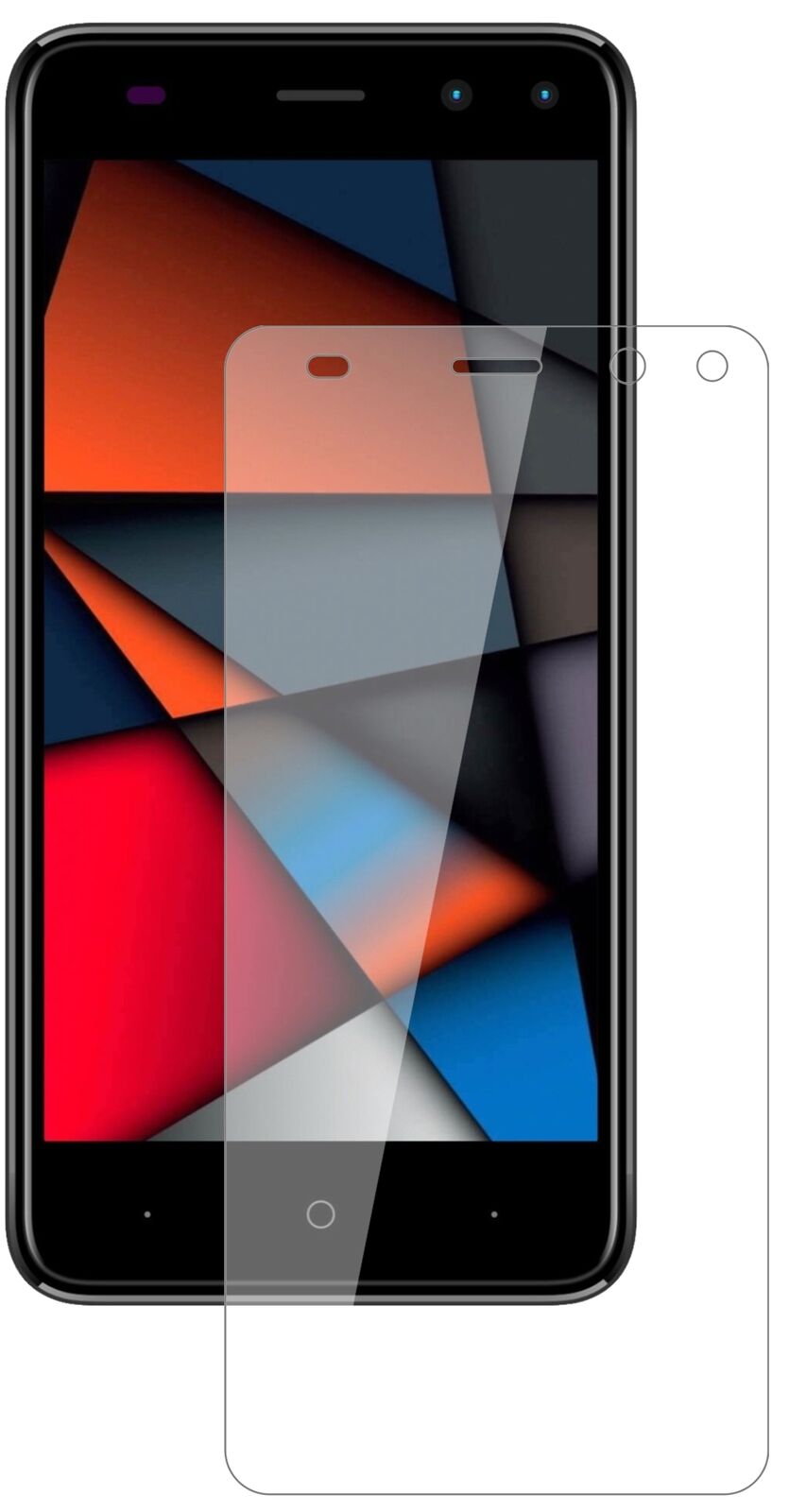 Klare Displayschutzfolie von dipos passend für Intex Indie 6, 9H kratzfest und blasenfrei montiert