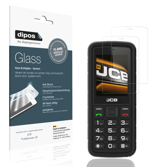 Klare Displayschutzfolie von dipos passend für JCB Tradesman 2F, 9H kratzfest und blasenfrei montiert