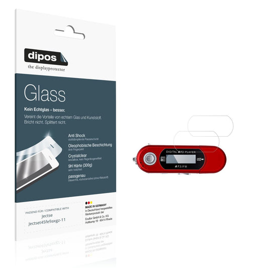 Klare Displayschutzfolie von dipos passend für Jectse Jectset45fe9axgz-11, 9H kratzfest und blasenfrei montiert