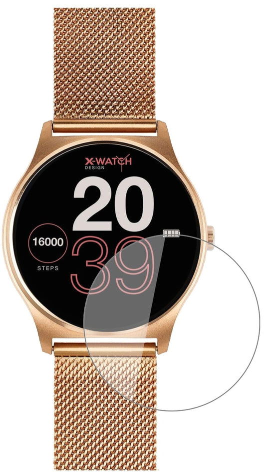 Klare Displayschutzfolie von dipos passend für Joli XW Pro Smartwatch, 9H kratzfest und blasenfrei montiert