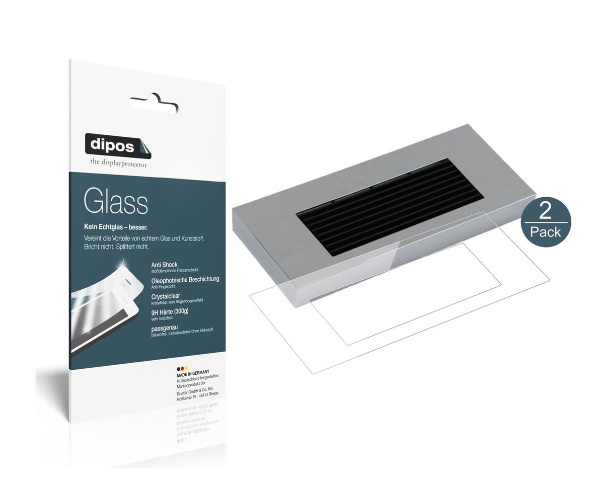 Klare Displayschutzfolie von dipos passend für Jura A9 Tropfblech, 9H kratzfest und blasenfrei montiert