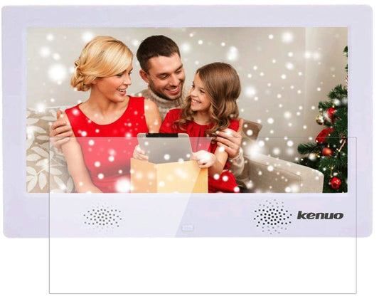 Klare Displayschutzfolie von dipos passend für Kenuo 10.1 Zoll, 9H kratzfest und blasenfrei montiert
