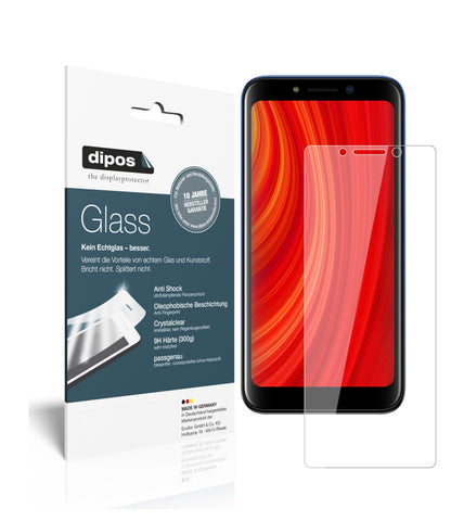 Klare Displayschutzfolie von dipos passend für Lava Z61 Pro, 9H kratzfest und blasenfrei montiert