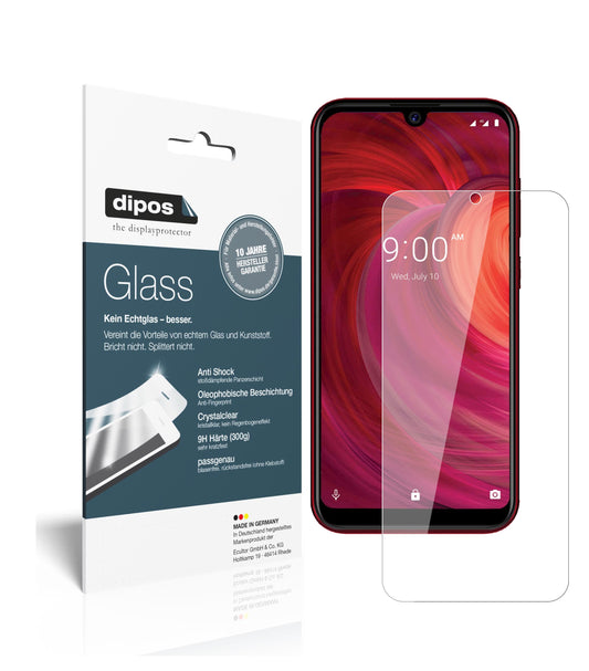 Klare Displayschutzfolie von dipos passend für Lava Z71, 9H kratzfest und blasenfrei montiert