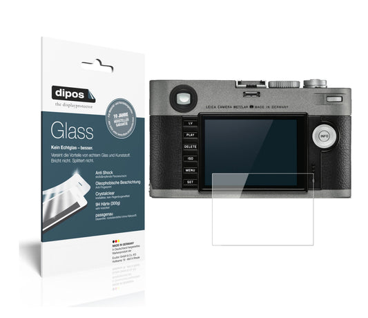 Klare Displayschutzfolie von dipos passend für Leica M-E (Typ) 240, 9H kratzfest und blasenfrei montiert
