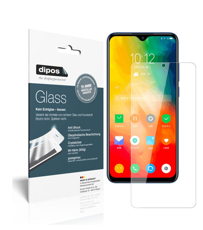 Klare Displayschutzfolie von dipos passend für Lenovo K6 Enjoy, 9H kratzfest und blasenfrei montiert