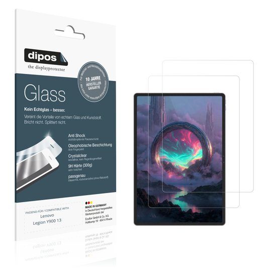Klare Displayschutzfolie von dipos passend für Lenovo Legion Y900 13, 9H kratzfest und blasenfrei montiert