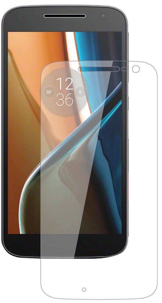 Klare Displayschutzfolie von dipos passend für Lenovo Motorola Moto G4, 9H kratzfest und blasenfrei montiert