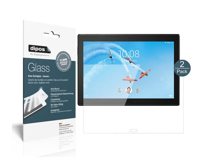 Klare Displayschutzfolie von dipos passend für Lenovo Tab 4 TB-X704L, 9H kratzfest und blasenfrei montiert