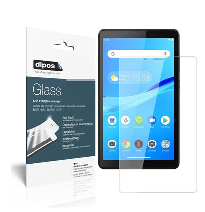 Klare Displayschutzfolie von dipos passend für Lenovo Tab M7, 9H kratzfest und blasenfrei montiert