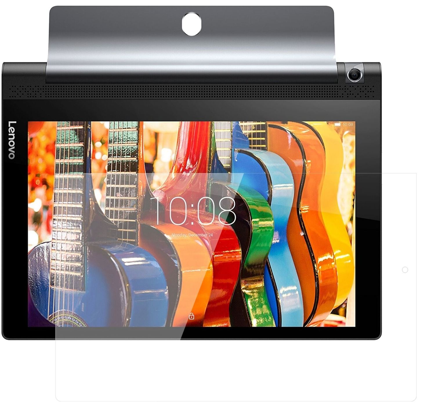 Klare Displayschutzfolie von dipos passend für Lenovo Yoga Tablet 3 (10 Zoll), 9H kratzfest und blasenfrei montiert