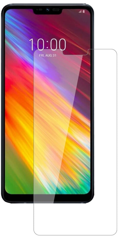 Klare Displayschutzfolie von dipos passend für LG G7 Fit, 9H kratzfest und blasenfrei montiert