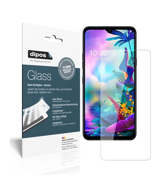 Klare Displayschutzfolie von dipos passend für LG V50s ThinQ, 9H kratzfest und blasenfrei montiert