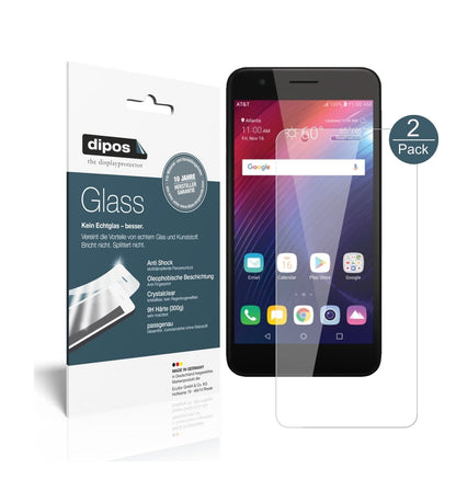 Klare Displayschutzfolie von dipos passend für LG Phoenix Plus, 9H kratzfest und blasenfrei montiert