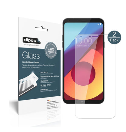 Klare Displayschutzfolie von dipos passend für LG Q6, 9H kratzfest und blasenfrei montiert