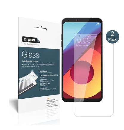 Klare Displayschutzfolie von dipos passend für LG Q6, 9H kratzfest und blasenfrei montiert