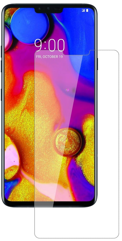 Klare Displayschutzfolie von dipos passend für LG V40 ThinQ, 9H kratzfest und blasenfrei montiert