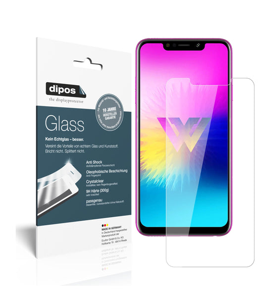 Klare Displayschutzfolie von dipos passend für LG W10, 9H kratzfest und blasenfrei montiert