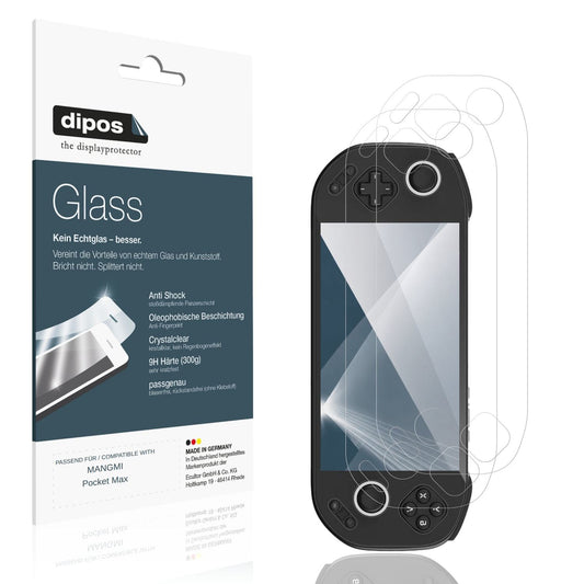 Klare Displayschutzfolie von dipos passend für MANGMI Pocket Max, 9H kratzfest und blasenfrei montiert