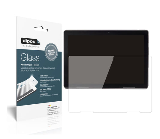 Klare Displayschutzfolie von dipos passend für Medion LifeTab Education P10912, 9H kratzfest und blasenfrei montiert