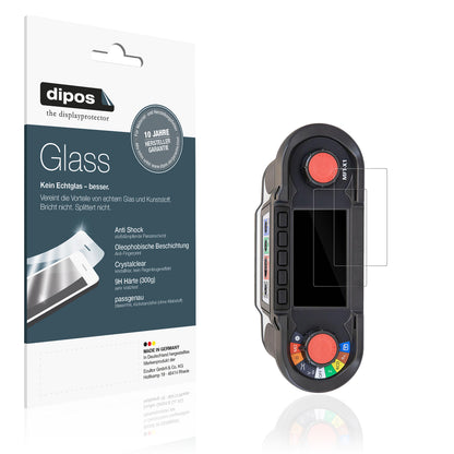Klare Displayschutzfolie von dipos passend für Megger MFT-X1, 9H kratzfest und blasenfrei montiert