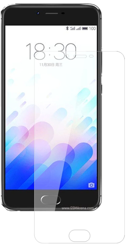Klare Displayschutzfolie von dipos passend für Meizu M3X, 9H kratzfest und blasenfrei montiert