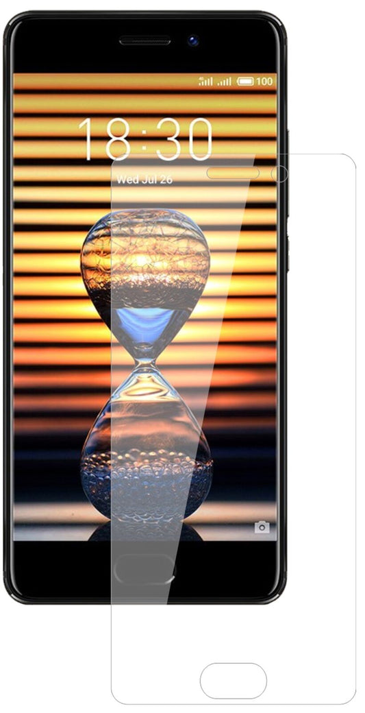 Klare Displayschutzfolie von dipos passend für Meizu Pro 7, 9H kratzfest und blasenfrei montiert