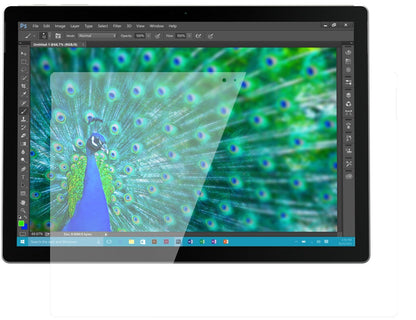 Klare Displayschutzfolie von dipos passend für Microsoft Surface Pro 3, 9H kratzfest und blasenfrei montiert