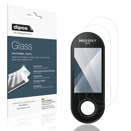 Klare Displayschutzfolie von dipos passend für MiLESEEY GeneSonic Pro, 9H kratzfest und blasenfrei montiert