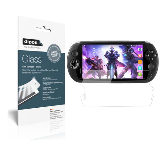 Klare Displayschutzfolie von dipos passend für MOQI i7s, 9H kratzfest und blasenfrei montiert