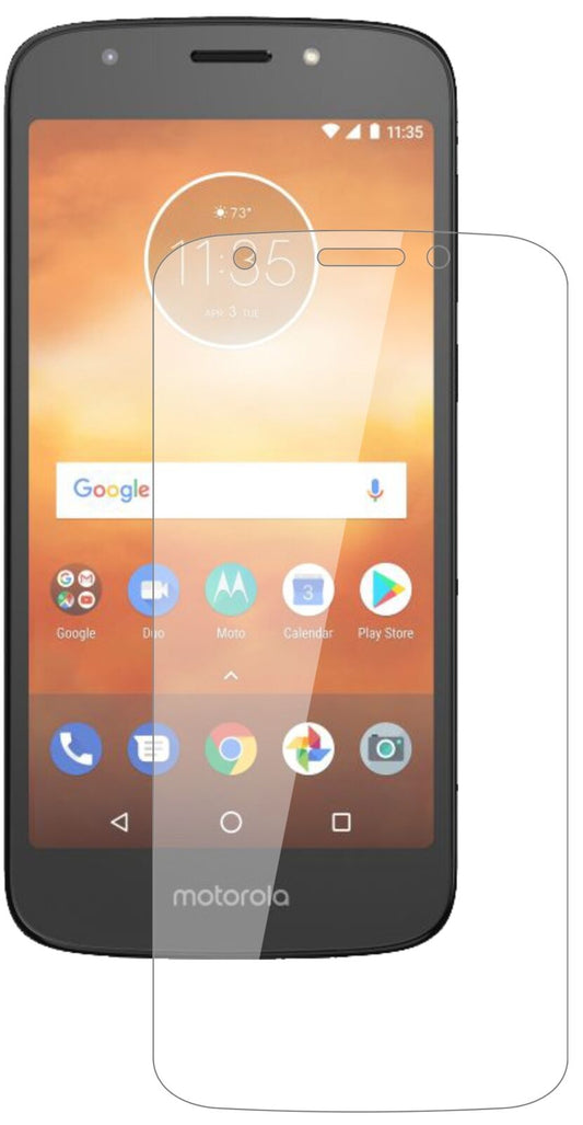 Klare Displayschutzfolie von dipos passend für Motorola Moto E5 Play MSM8917, 9H kratzfest und blasenfrei montiert
