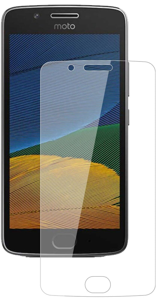 Klare Displayschutzfolie von dipos passend für Motorola Moto G5, 9H kratzfest und blasenfrei montiert