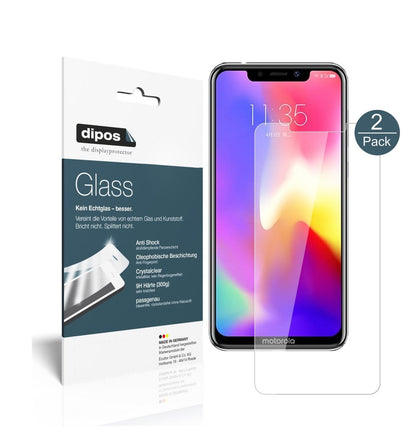 Klare Displayschutzfolie von dipos passend für Motorola P30, 9H kratzfest und blasenfrei montiert