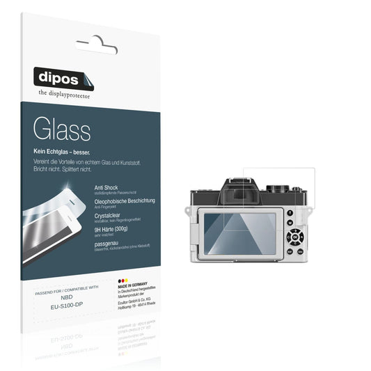 Klare Displayschutzfolie von dipos passend für NBD EU-S100-DP, 9H kratzfest und blasenfrei montiert