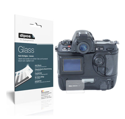 Klare Displayschutzfolie von dipos passend für Nikon D1, 9H kratzfest und blasenfrei montiert