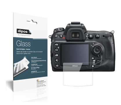 Klare Displayschutzfolie von dipos passend für Nikon D300S, 9H kratzfest und blasenfrei montiert