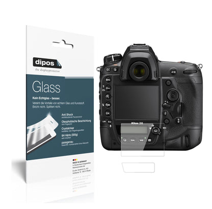 Klare Displayschutzfolie von dipos passend für Nikon D6, 9H kratzfest und blasenfrei montiert