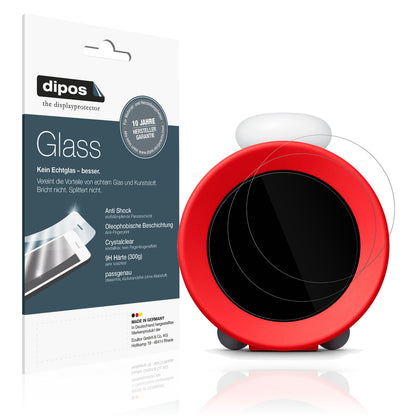 Klare Displayschutzfolie von dipos passend für Nintendo Sound Clock Alarmo, 9H kratzfest und blasenfrei montiert